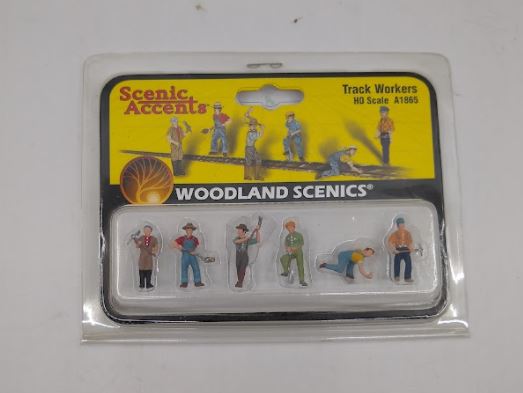 Woodland Scenics A1865 HO Scenic Accents Track Worker Figures (Set of 6)