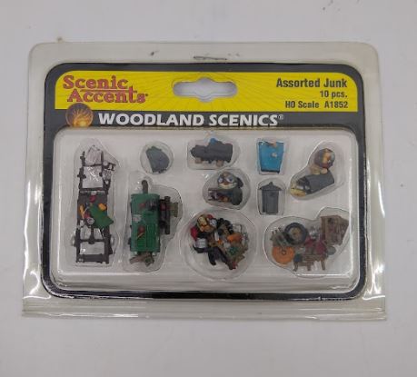 Woodland Scenics A1852 HO Scenic Accents Assorted Junk (Set of 10)