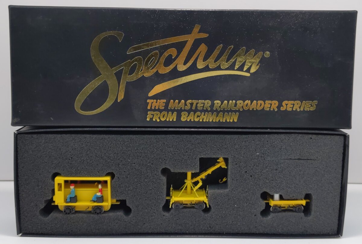 Bachmann/Spectrum 16946 HO Scale Maintenance-of-Way Speeder W/Crane & Work Cart
