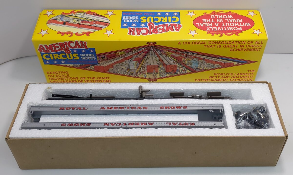 Walthers 41 & 45 Walthers HO American Circus Royal American Flat Cars (Box of 2)