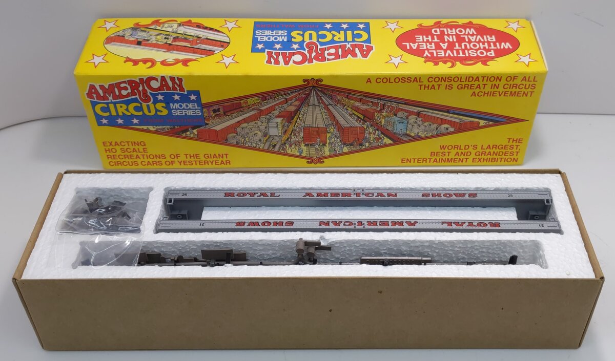 Walthers HO American Circus Series Royal American Flat Cars Kit 21 & 25 Kit