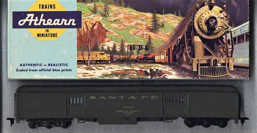 Athearn 1881 HO Santa Fe 70' Standard Baggage Car Kit (Assembled)