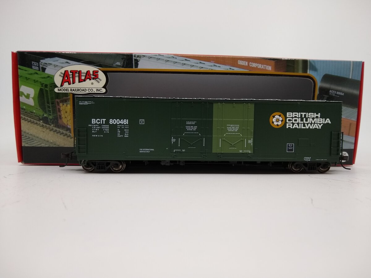 Atlas 20000763 HO Scale BCR 53' Evans Plug Door Boxcar #800461