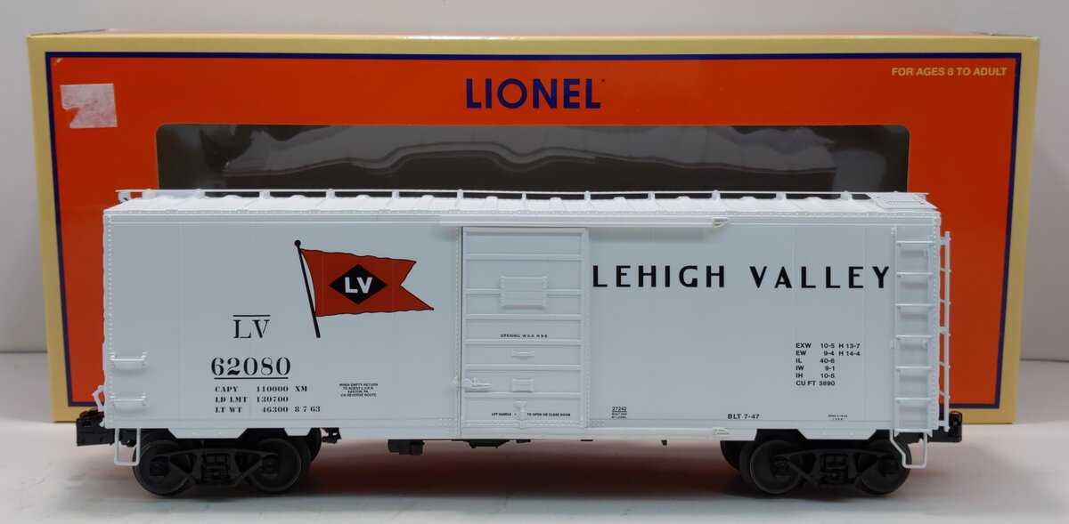 Lionel 6-27242 O Gauge Lehigh Valley PS-1 Boxcar #62080