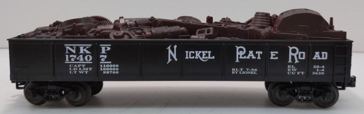 Lionel 6-17407 O Gauge Nickel Plate Road Gondola #17407 w/ Scrap Load