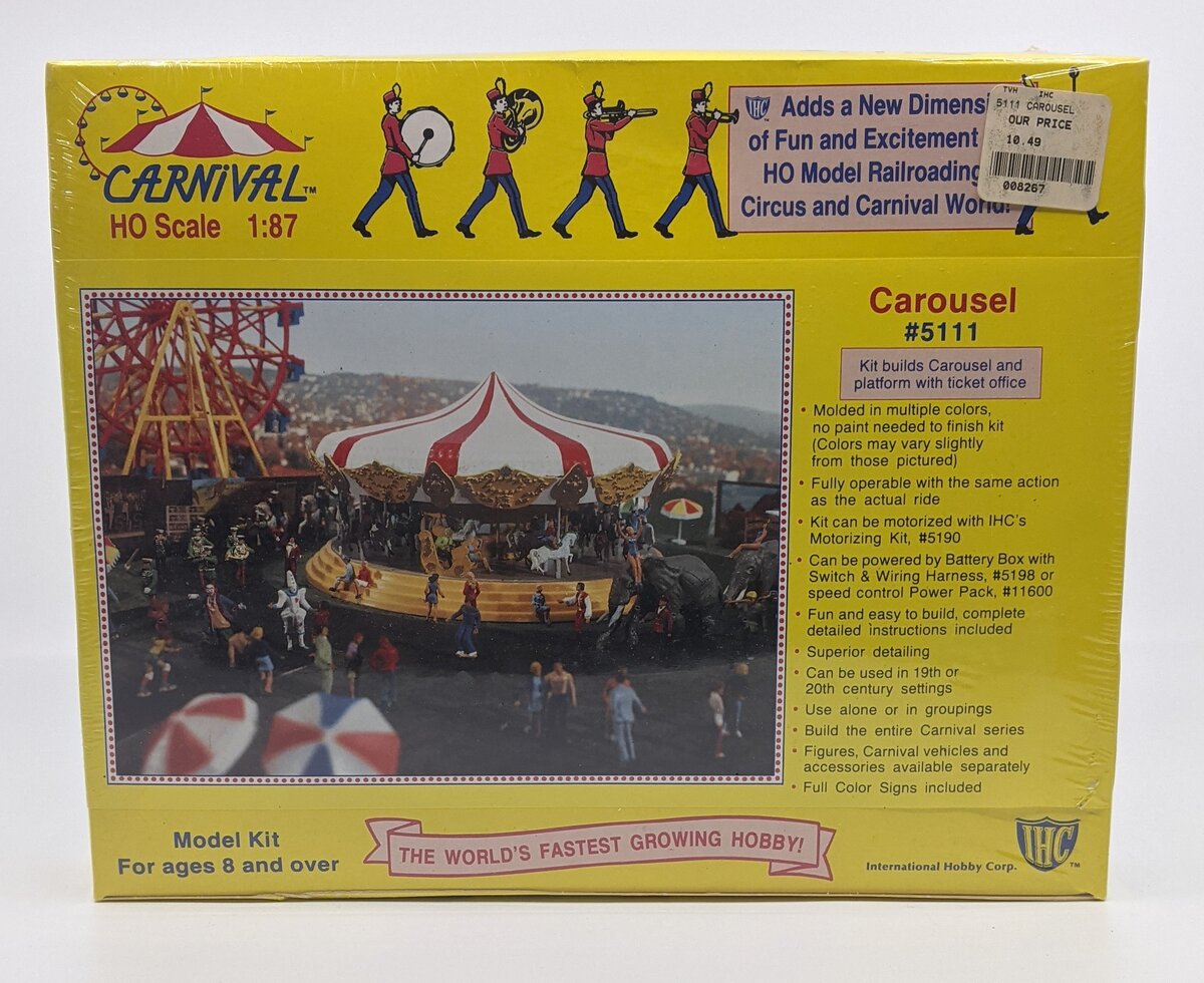 IHC 5111 HO International Hobby Corp #5111 Carousel w/ Platform & Ticket Office