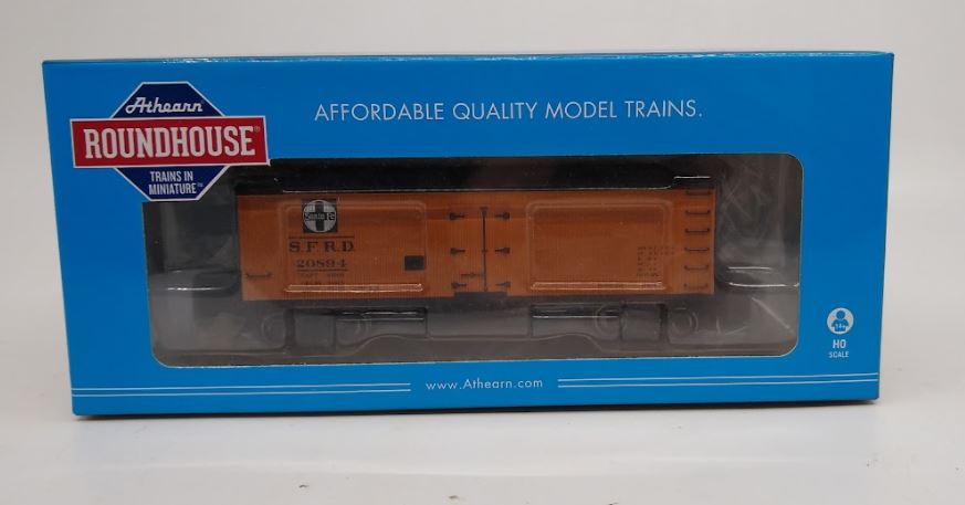 Roundhouse 85551 HO Scale Santa Fe 36' Old Time Wood Reefer #20894