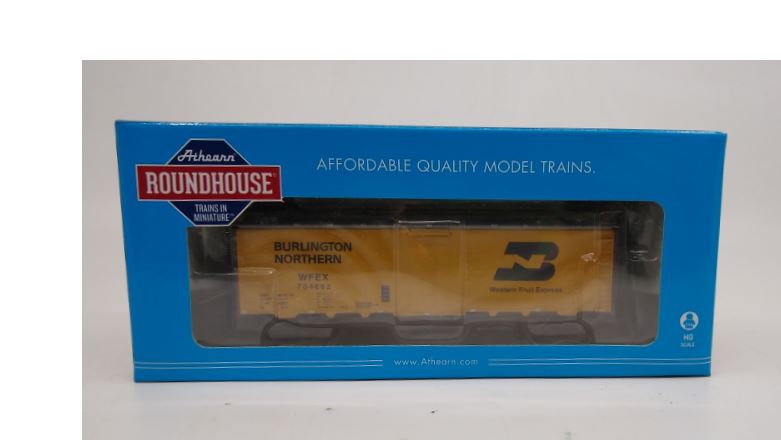 Roundhouse 86061 HO Burlington Northern WFE 40' Steel Reefer #704662