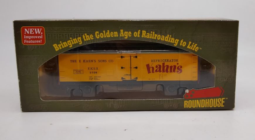 Roundhouse 85414 HO Scale Kahn's 40' Wood-Sided Reefer #3709