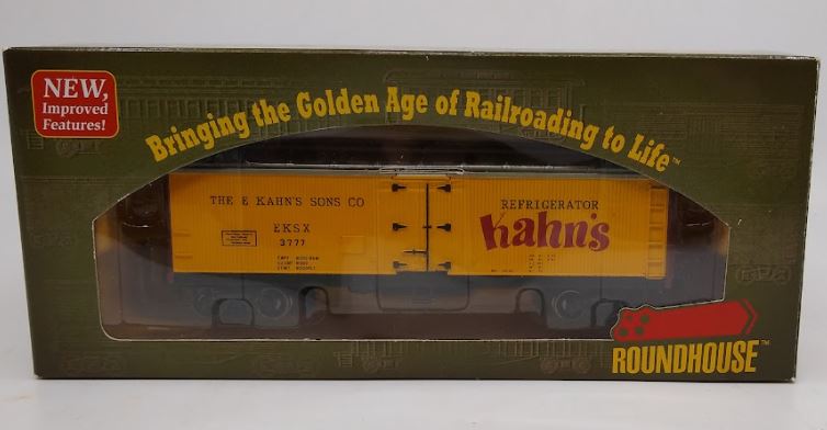 Roundhouse 85413 HO Scale Kahn's 40' Wood-Sided Reefer #3777