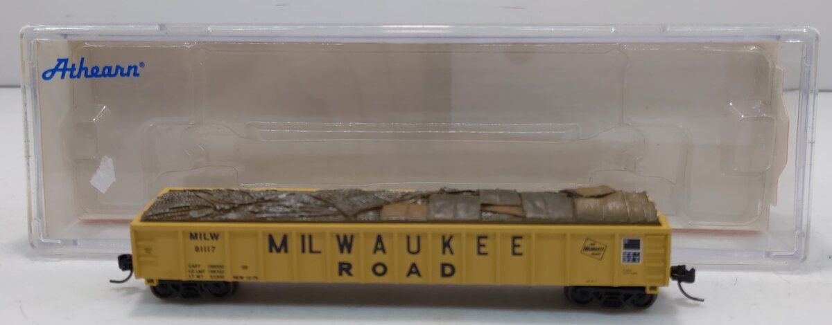 Athearn 23631 N Milwaukee Road 52' Gondola with Scrap Load #81117