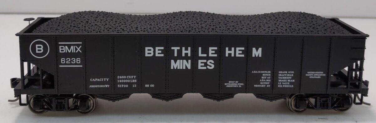 Bowser 41199 HO Bethlehem Mines H21 4-Bay Hopper with Clamshell Doors #6236
