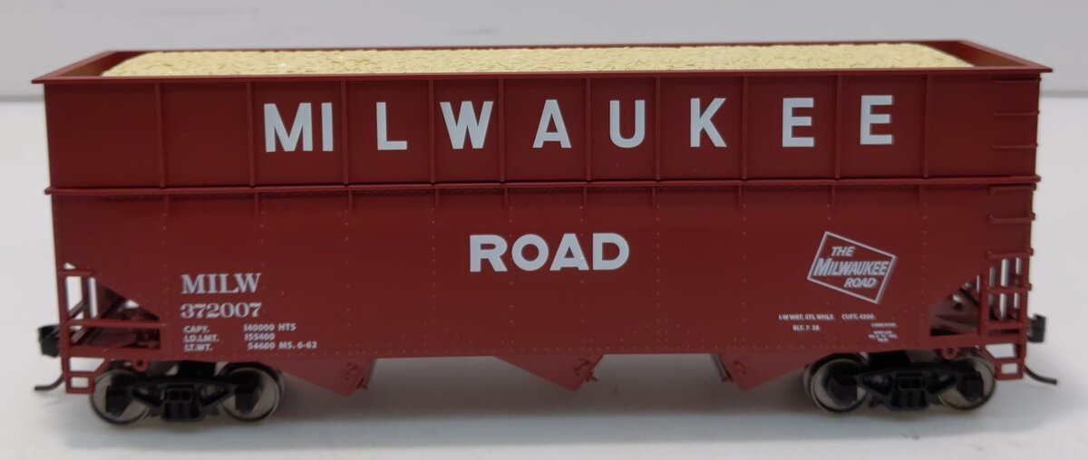 Bowser 41964 HO Milwaukee 70-Ton Offset Wood Chip Hopper #372007