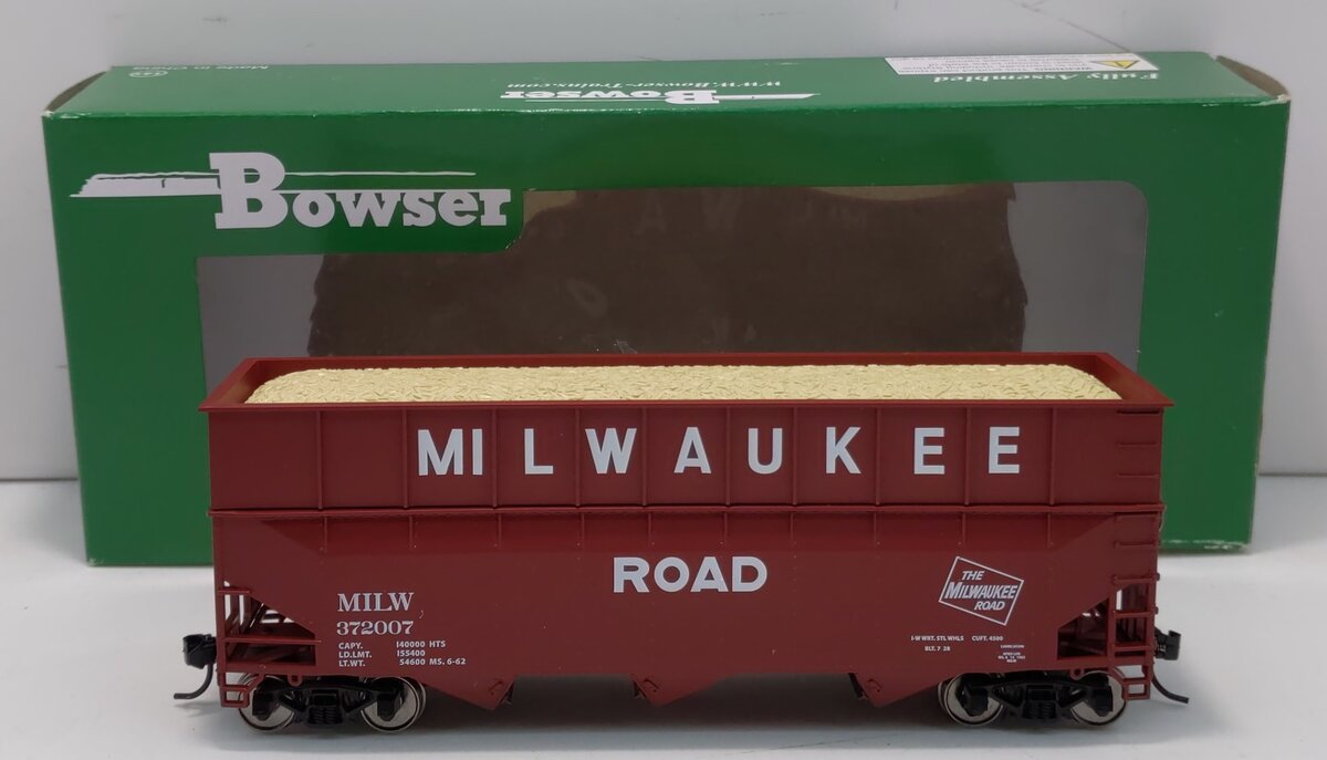 Bowser 41964 HO Milwaukee 70-Ton Offset Wood Chip Hopper #372007