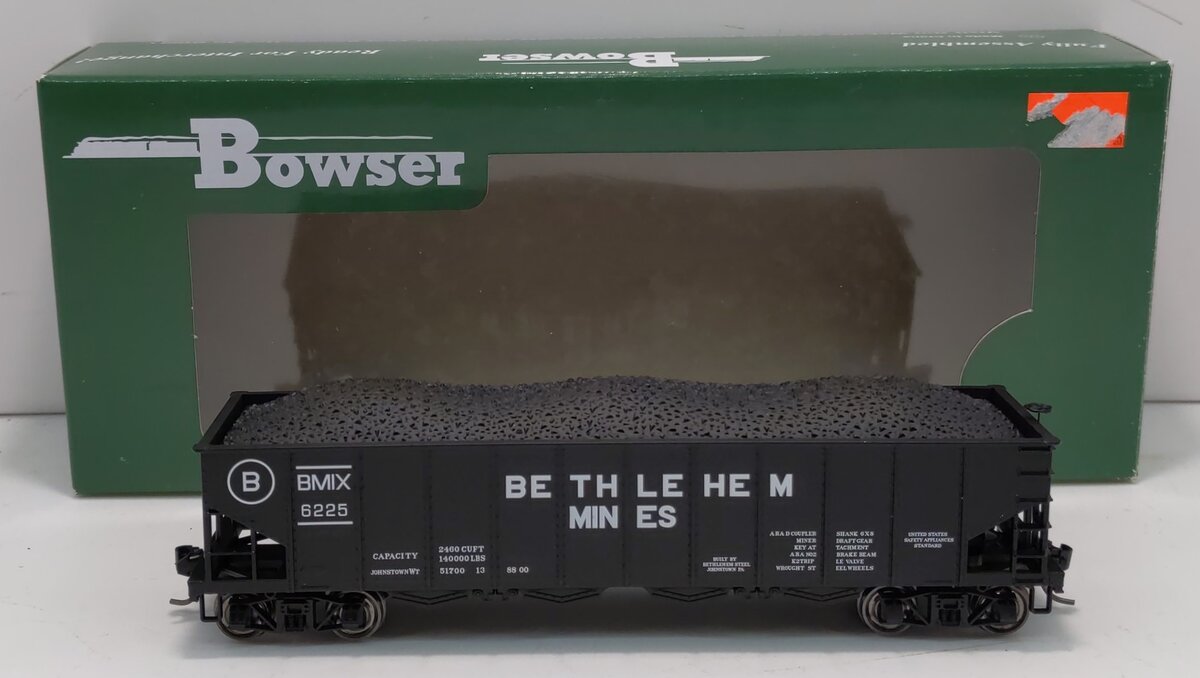 Bowser 41197 HO Bethlehem Mines H21 4-Bay Hopper with Clamshell Doors #6225