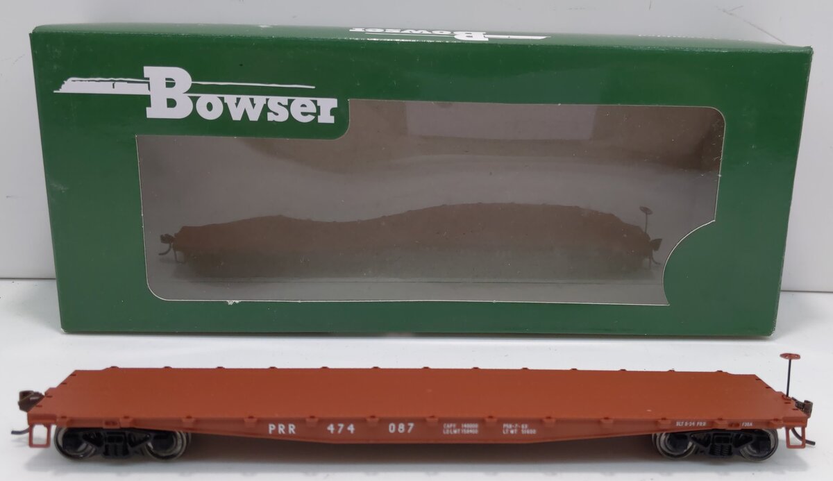 Bowser 41925 HO Pennsylvania 50 Foot Flat Car Kits & Ready-to-Run #474087