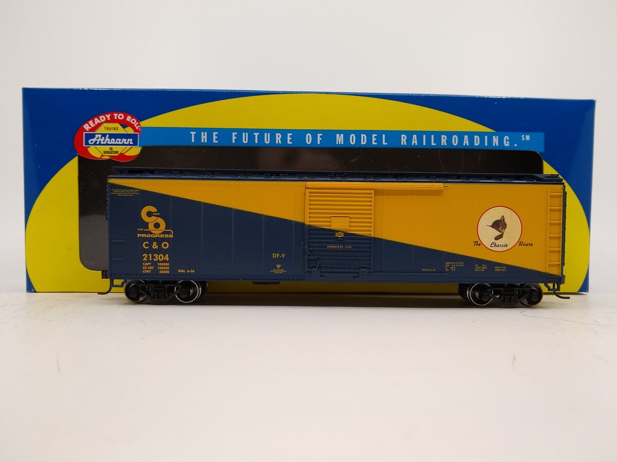 Athearn 70780 HO Scale C&O 50' Single Door Boxcar #21304