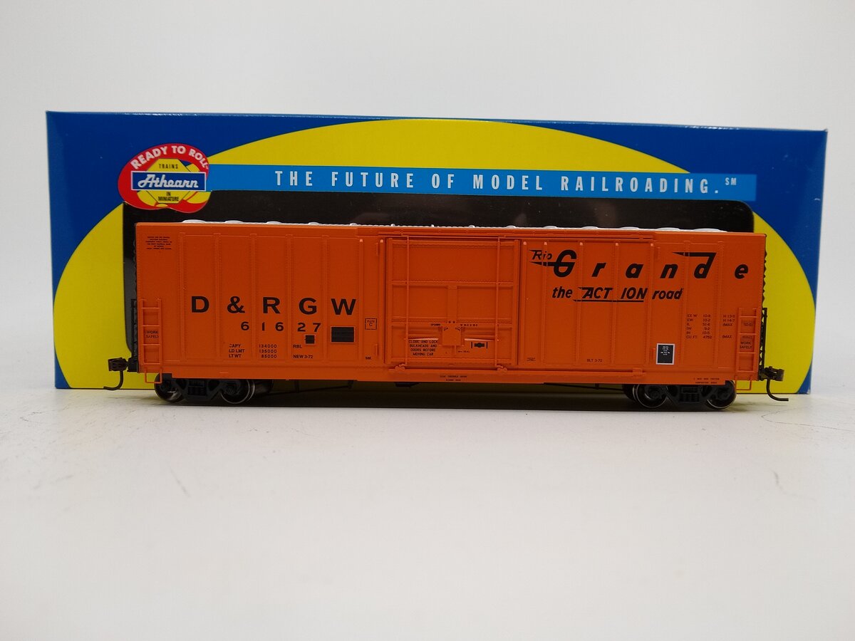Athearn 88906 HO D&RGW RTR 50' PC&F Rib Side Box Car
