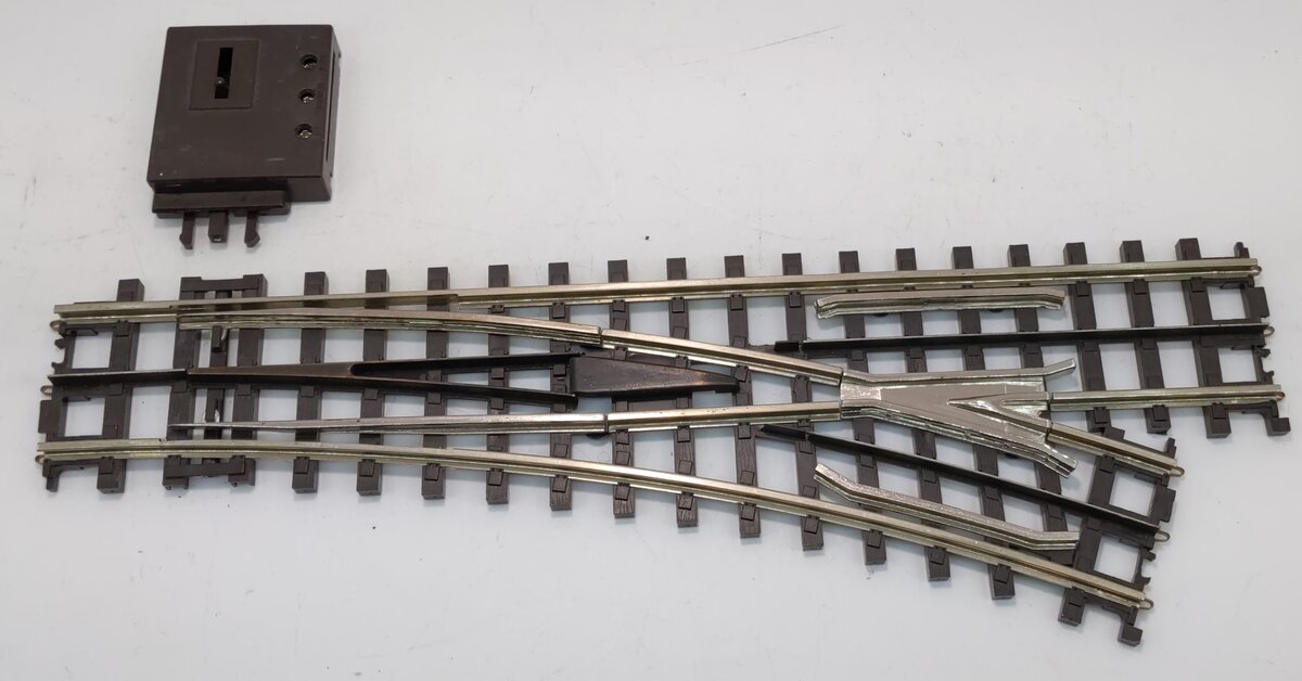 MTH 45-1009 O54 ScaleTrax Nickel Silver Right Hand Remote Switch Turnout