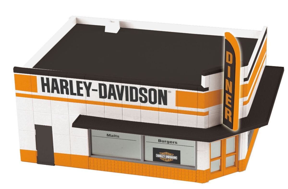 MTH 30-90266 O Assembled Harley Davidson Corner Store