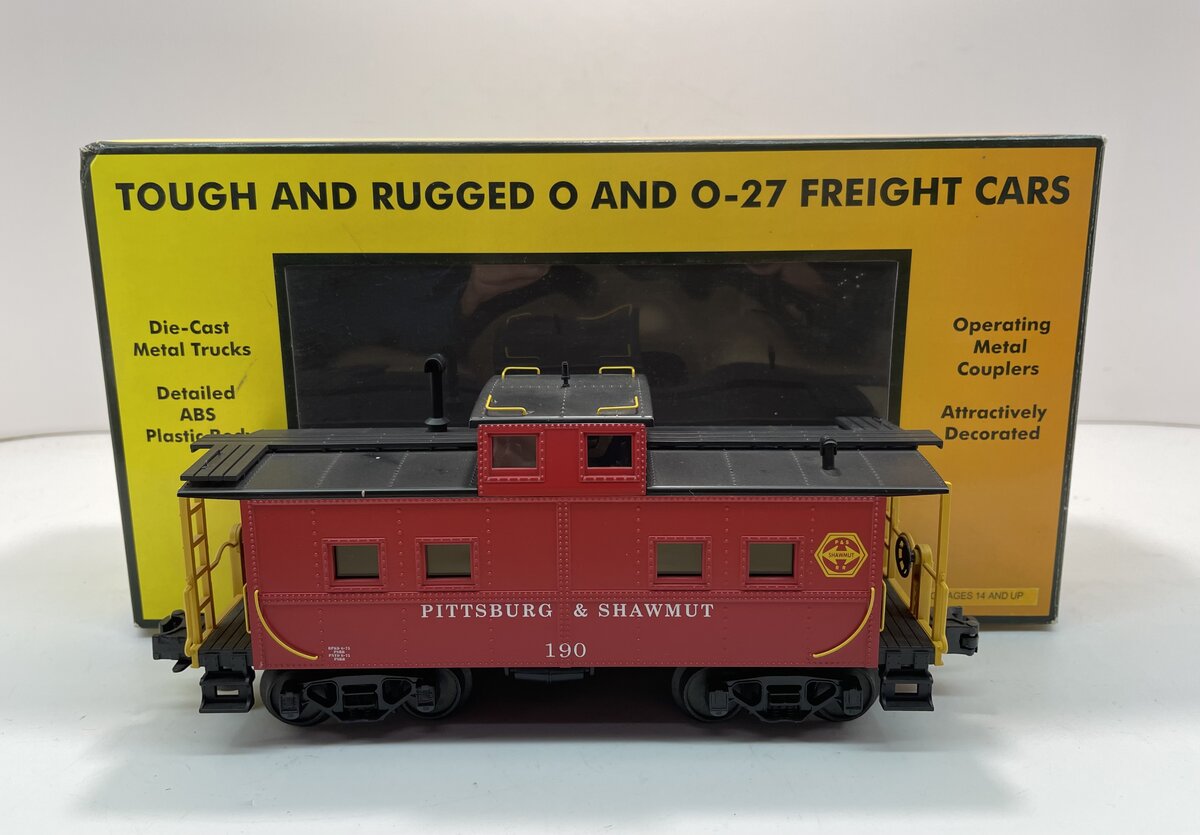 MTH 30-77161 O Pittsburg & Shawmut Steel Caboose #190