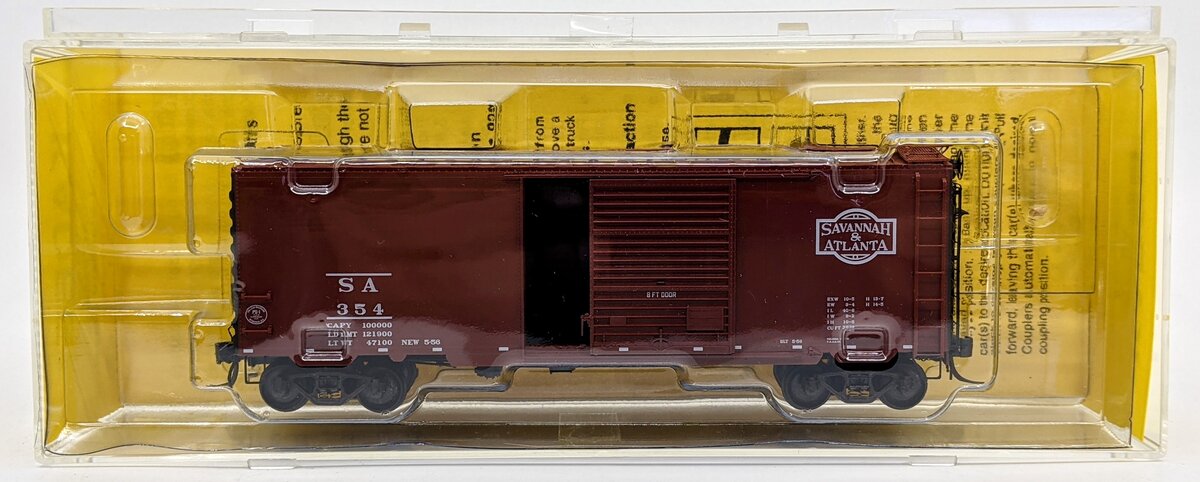 Kadee 5221 HO Savannah & Atlanta 40' PS-1 Standard Boxcar #354