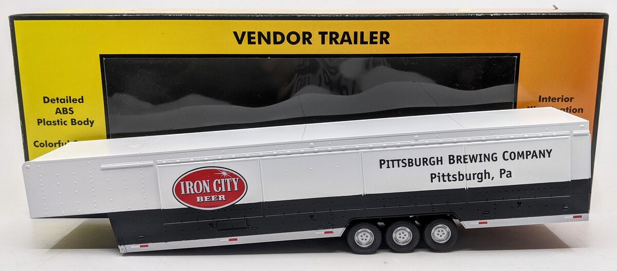 MTH 30-50050 O Gauge Pittsburgh Brewing Co. Vendor Trailer