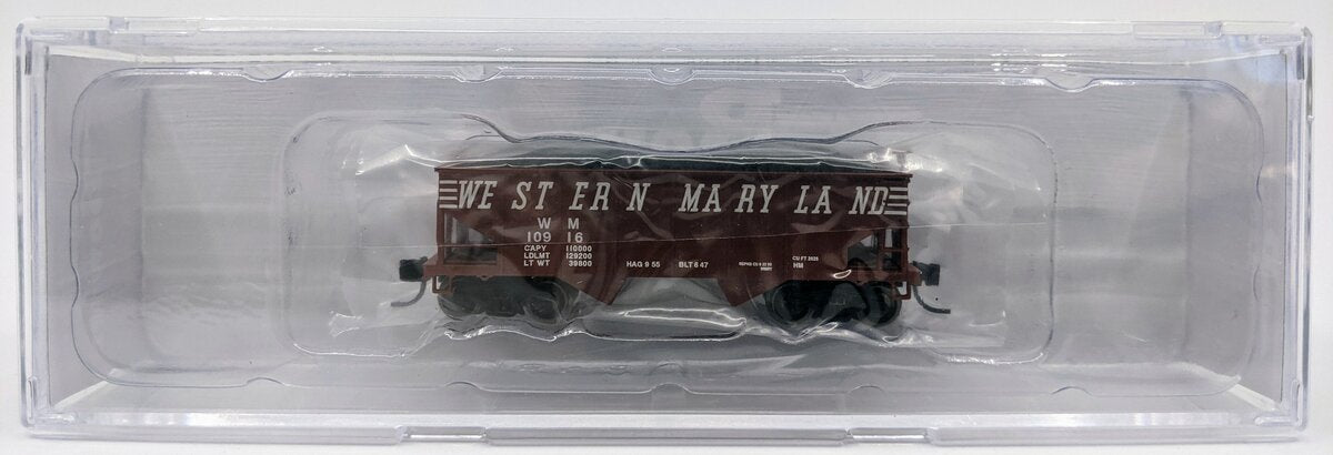 Bowser 37733 N Scale Western Maryland GLa 2-Bay Open Hopper #10916