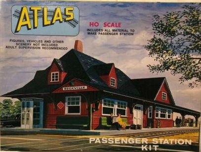 Atlas 706-300 HO Passenger Station Model Kit