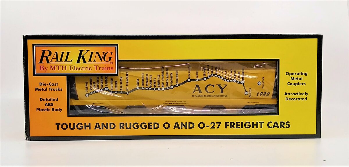MTH 30-75599 O Akron Canton & Youngstown 4-Bay Cyl.Hopper