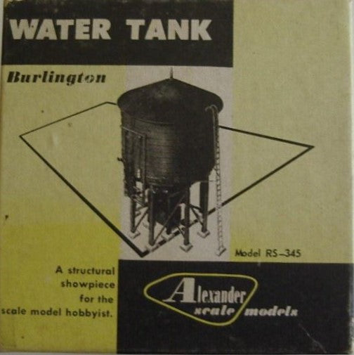 Alexander Scale RS-345 HO Burlington Water Tank Building Kit