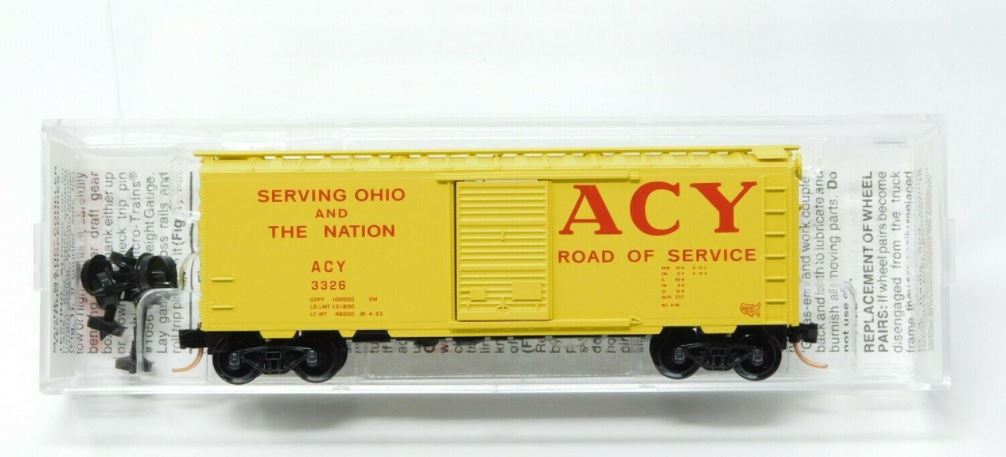 Micro-Trains 02000180 N Akron Canton & Youngstown 40' Single Door Boxcar #3326