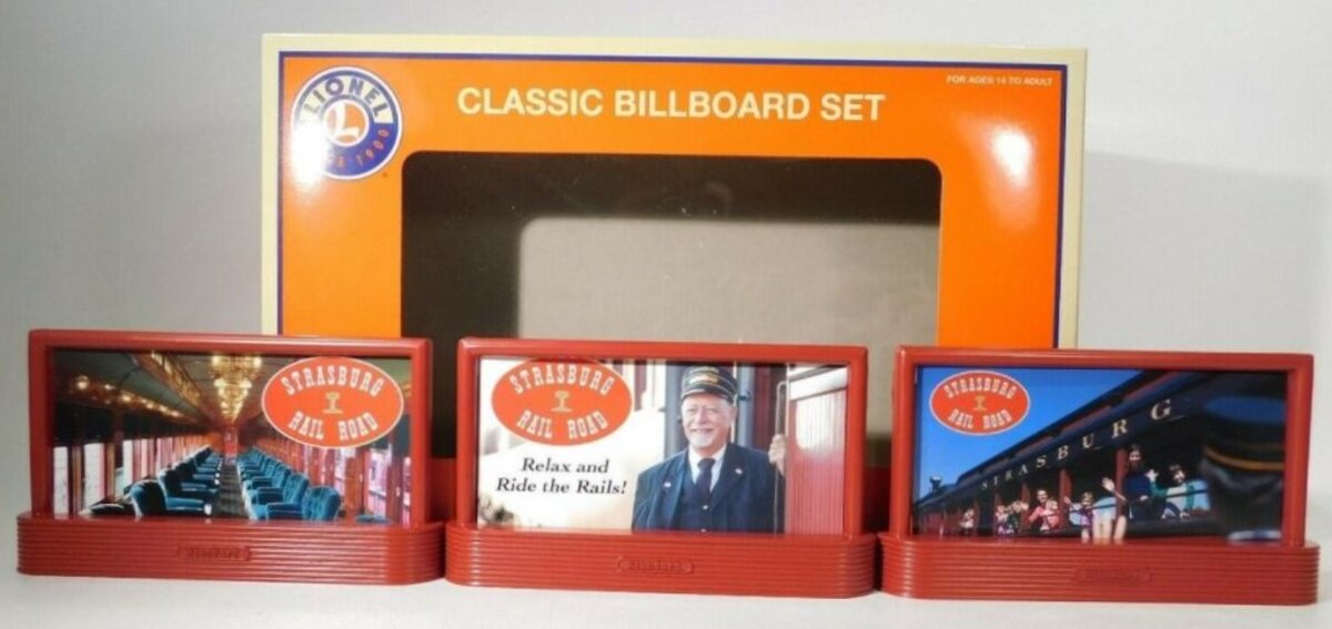 Lionel 2030070 O Strasburg Billboards (Pack of 3)