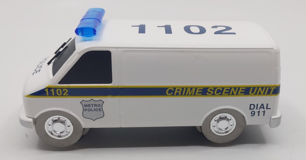 Williams 42724 O E-Z Street Police Crime Scene Unit Motorized Van