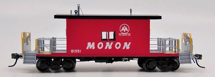 Bluford Shops 33020 HO Monon Steel Transfer Caboose w/Long Roof - Ready to Run
