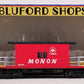 Bluford Shops 33020 HO Monon Steel Transfer Caboose w/Long Roof - Ready to Run
