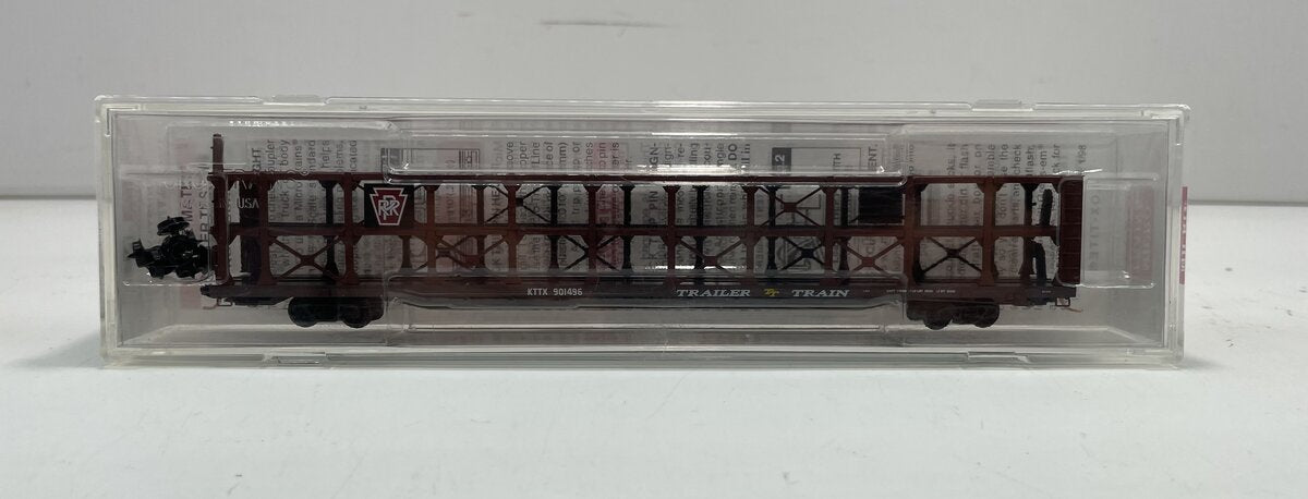 Micro-Trains 11200031 N Pennsylvania Railroad 89'Tri-Level Open Autorack #901496