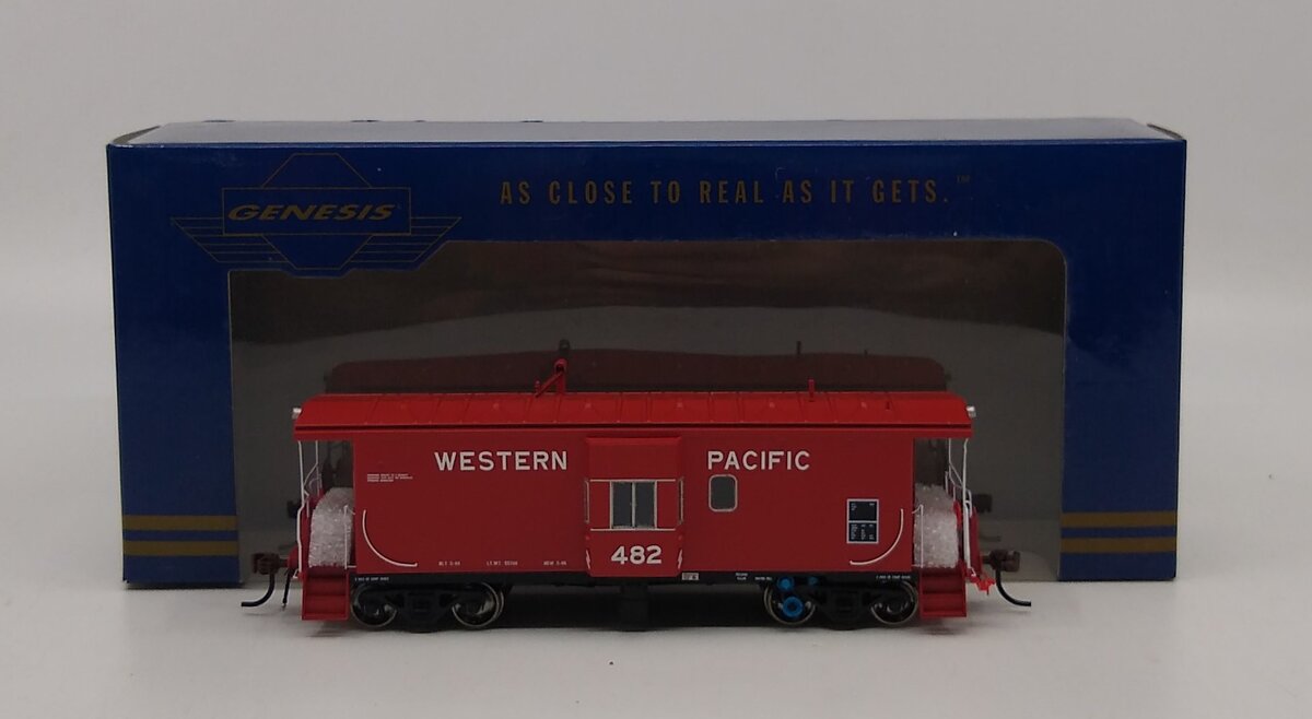 Athearn G63031 HO Western Pacific 481-Class Bay Window Caboose W/Light  #482