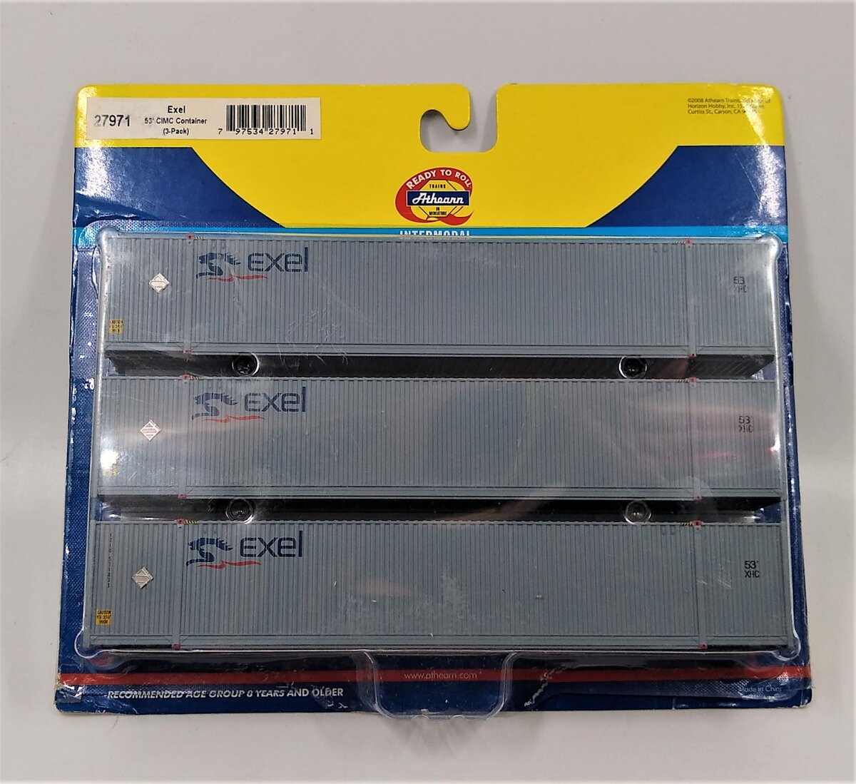 Athearn 27971 HO RTR Exel 53' CMIC Container (3)