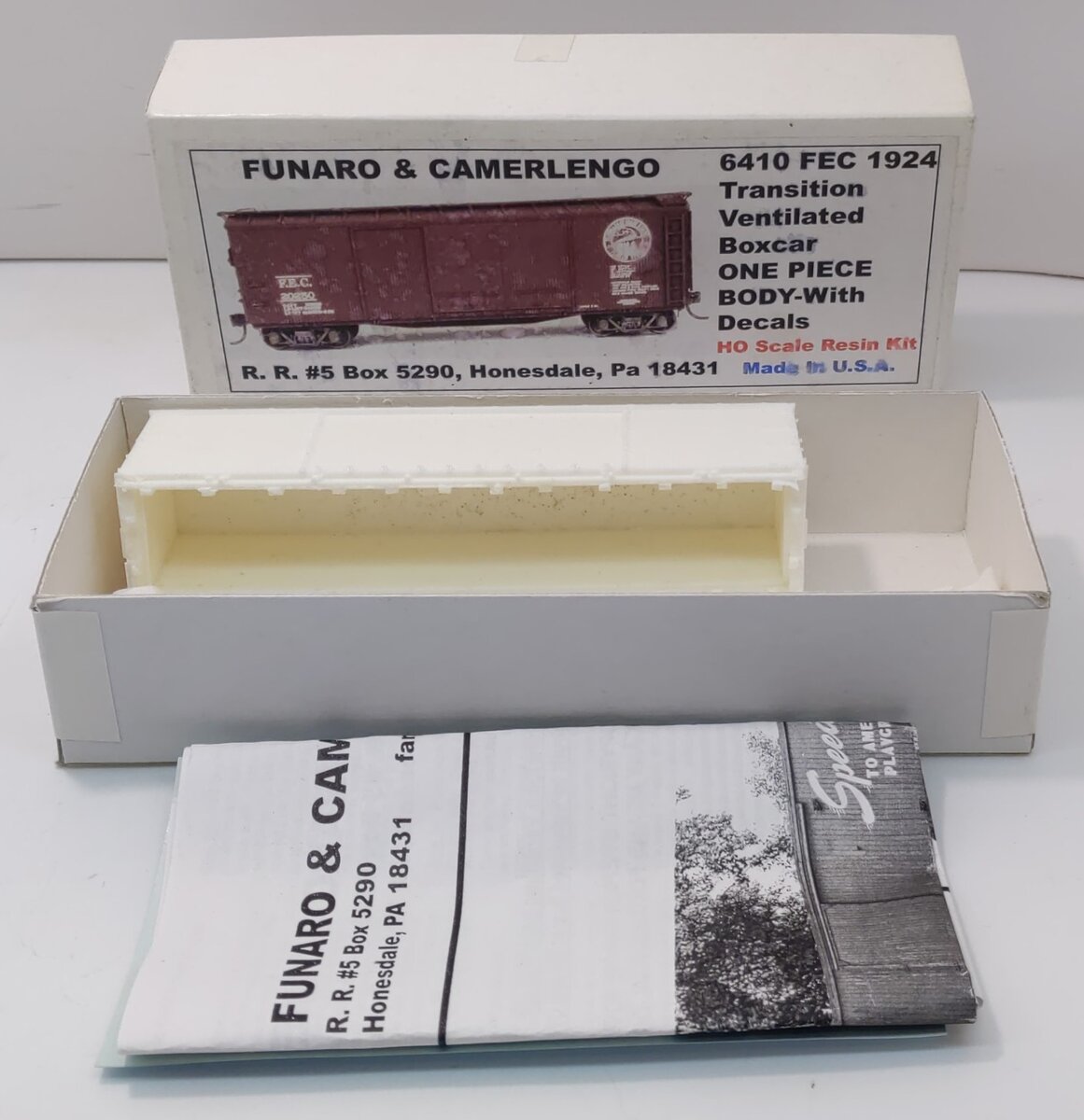 Funaro & Camerlengo 6410 HO FEC Ventilated Boxcar Kit