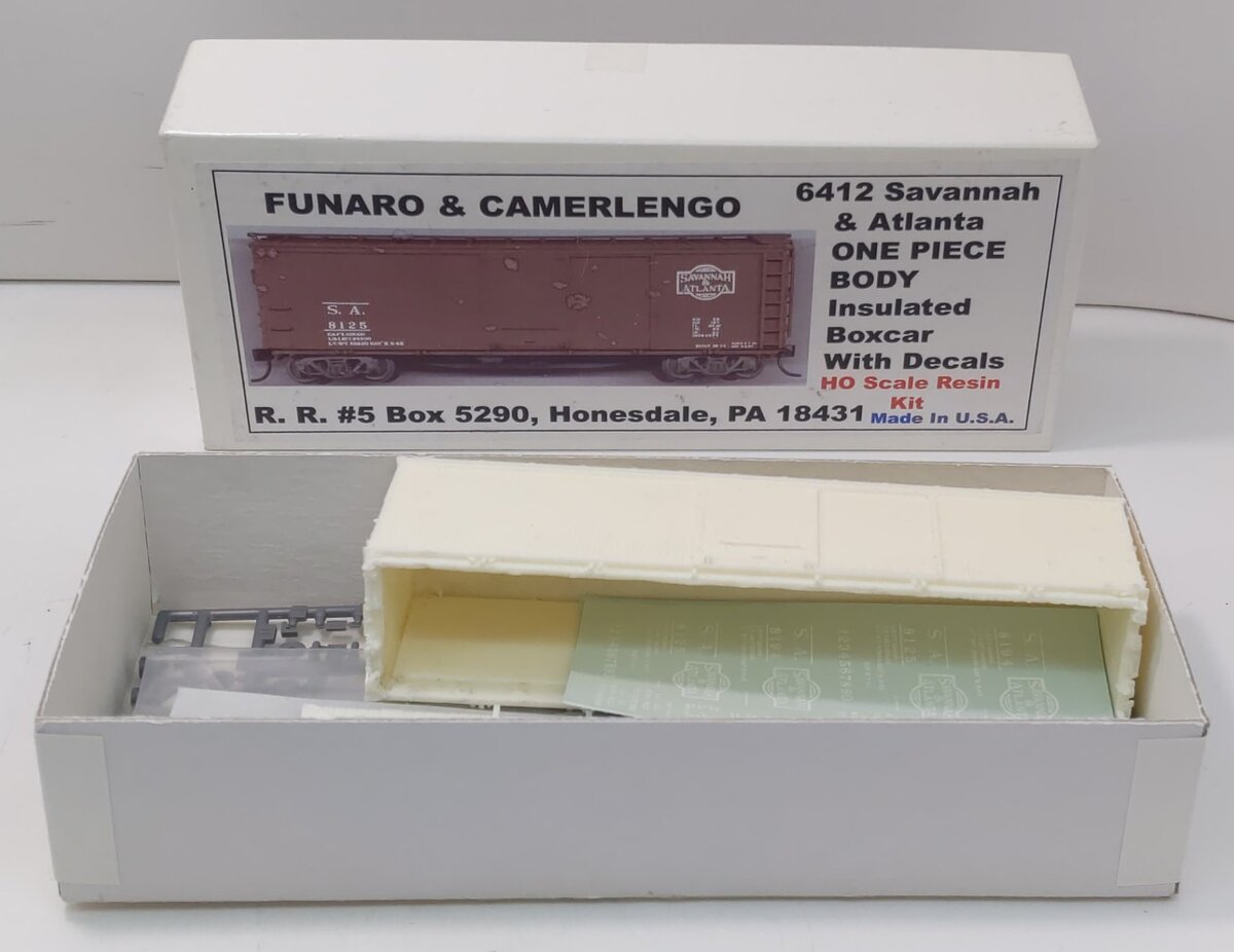 Funaro & Camerlengo 6412 HO S&A Insulated Boxcar Kit