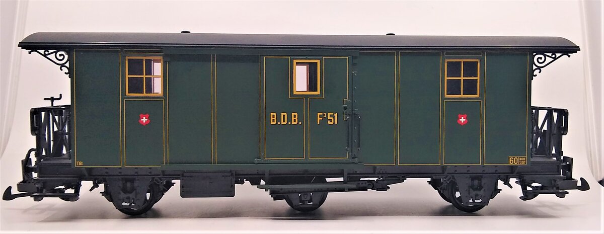 LGB 40330 G SBB "Ballenberg Post " Baggage Car - Plastic Wheels