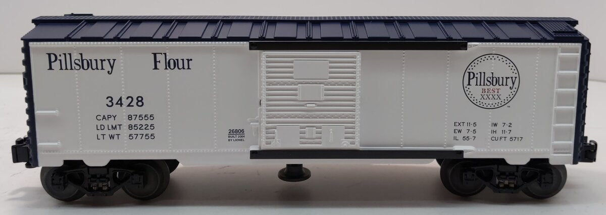 Lionel 6-26806 O Gauge Pillsbury Operating Boxcar #3428