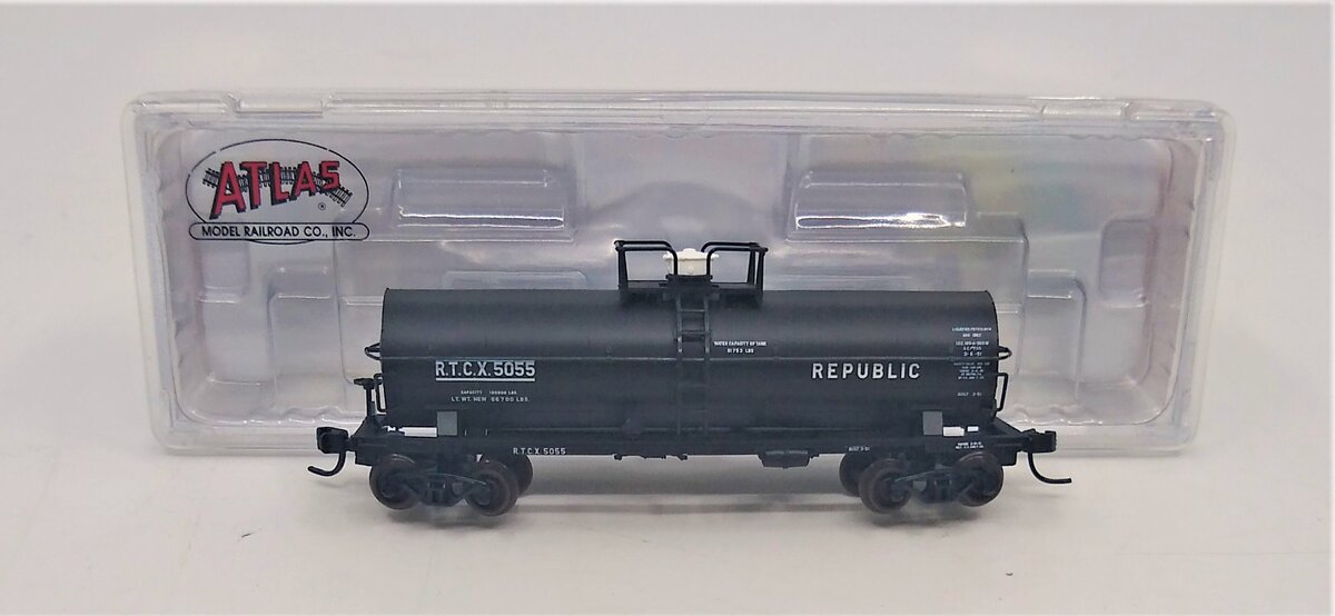 Atlas 43662 N Scale Republic 11,000 Gallon Tank Car #5055