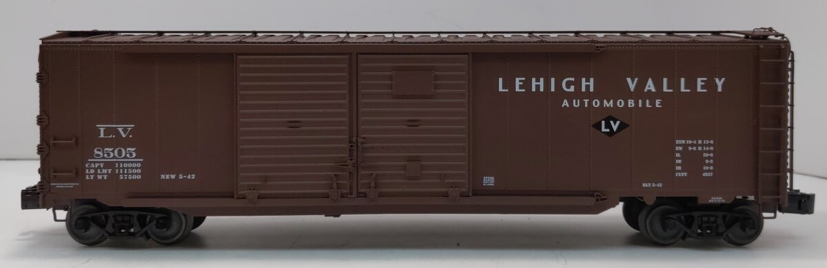 Lionel 6-27230 O Gauge Lehigh Valley Double Door Boxcar with End Doors #8505