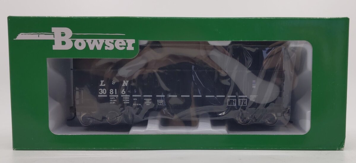 Bowser 41943 HO Louisville & Nashville 70 Ton Wood Chip Hopper Car #30816