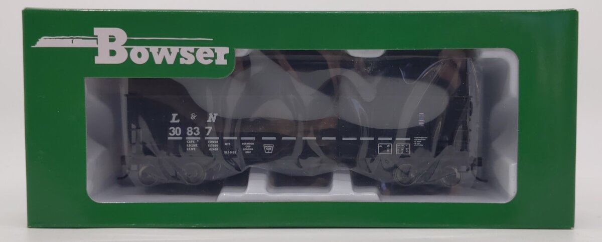 Bowser 41944 HO Louisville & Nashville 70 Ton Wood Chip Hopper Car #30837