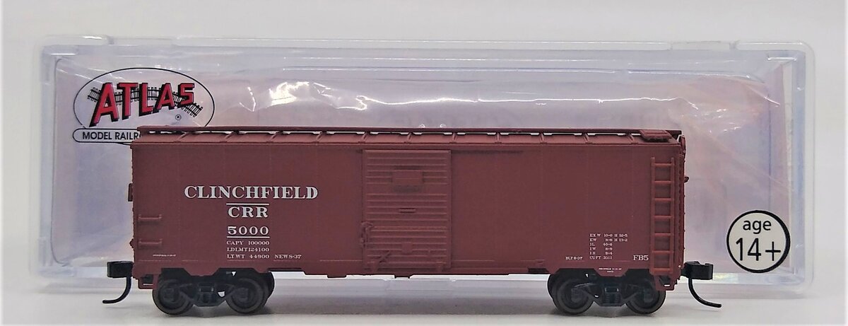 Atlas 50000118 N Scale Clinchfield 1932 ARA Boxcar #5000
