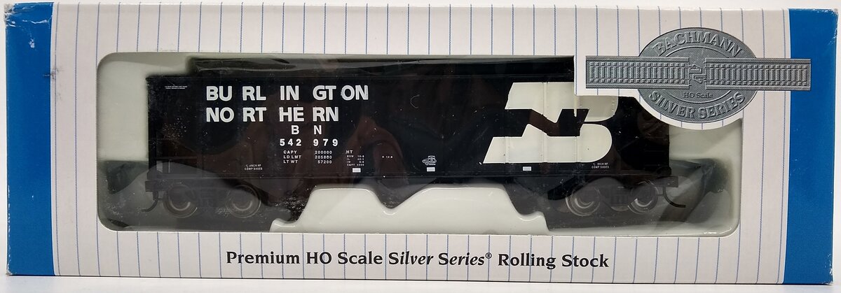 Bachmann 18704 HO Burlington Northern 3-Bay 100-Ton Open Hopper #542979
