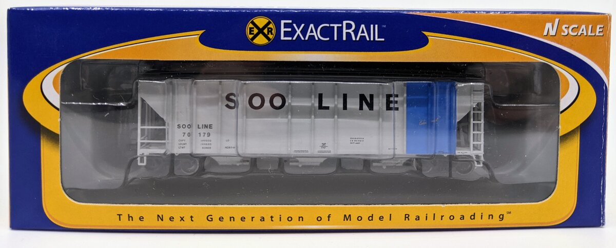 ExactRail EN-53015-3 N Scale Soo Line P-S 4427 Covered Hopper #70179